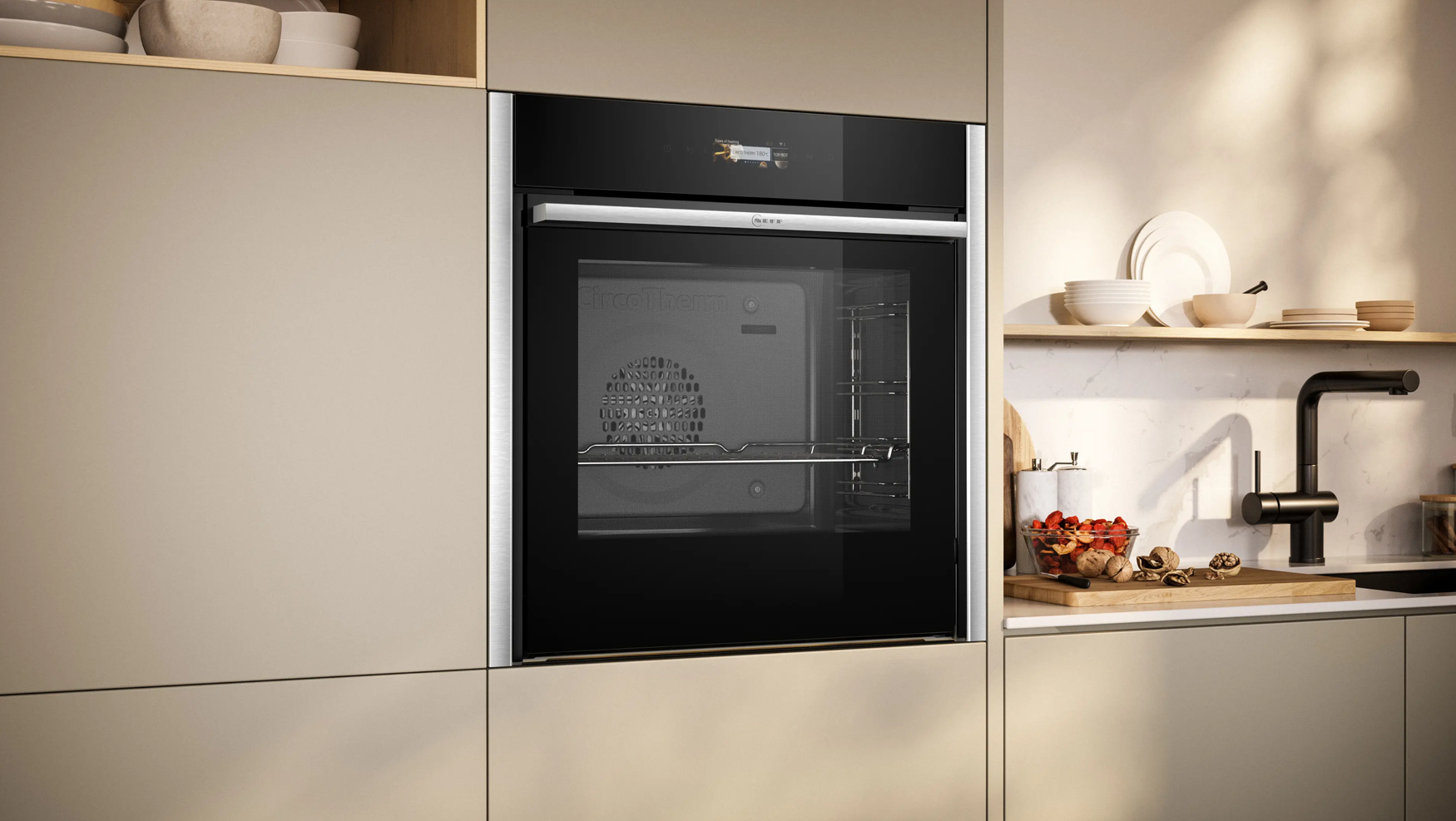 NEFF N70 Slide & Hide Built-in Oven, Stainless Steel – B54CR31N0B - Image 2