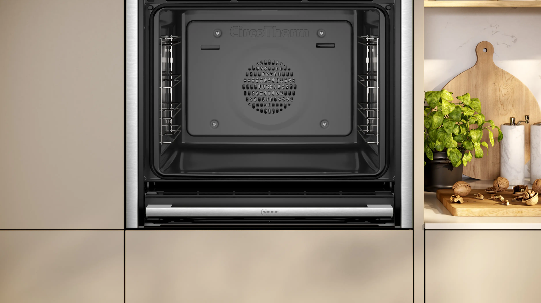 NEFF N70 Slide & Hide Built-in Oven, Stainless Steel – B54CR31N0B - Image 4