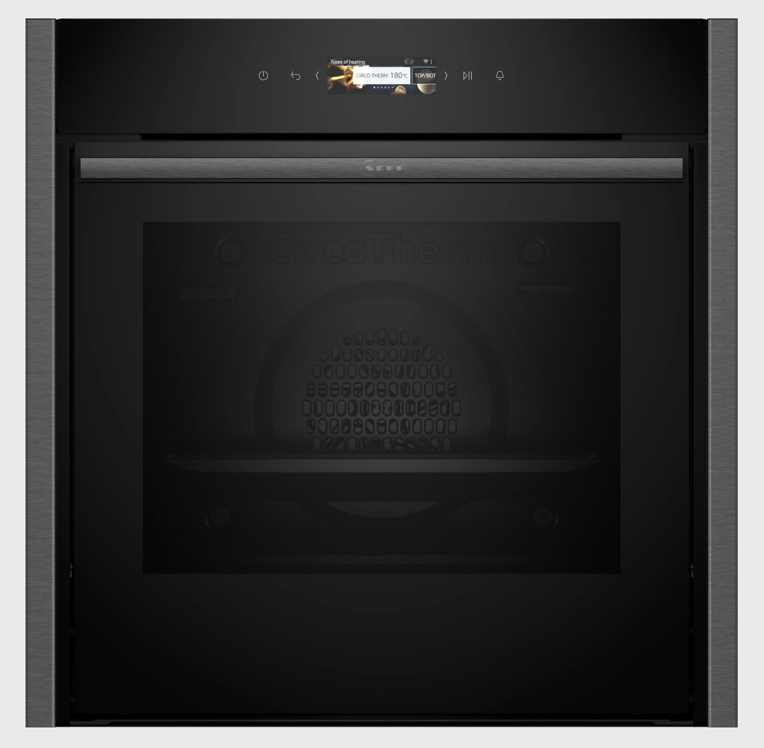 NEFF N70 Slide & Hide Built-in Oven, Graphite Grey – B54CR71G0B