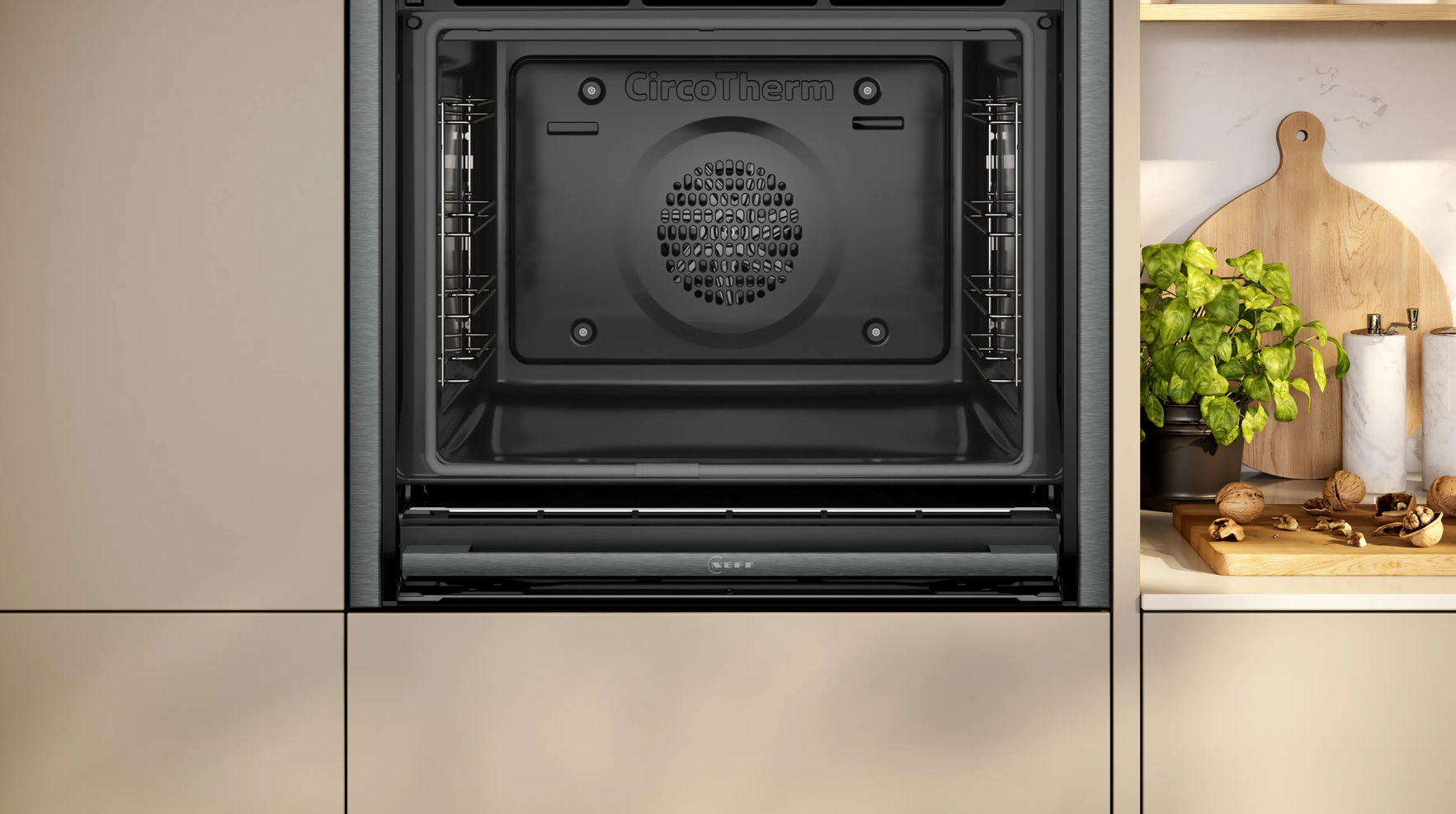 NEFF N70 Slide & Hide Built-in Oven, Graphite Grey – B54CR71G0B - Image 4