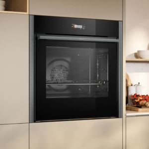 Alternative view of NEFF N70 Slide & Hide Built-in Oven, Graphite Grey – B54CR71G0B