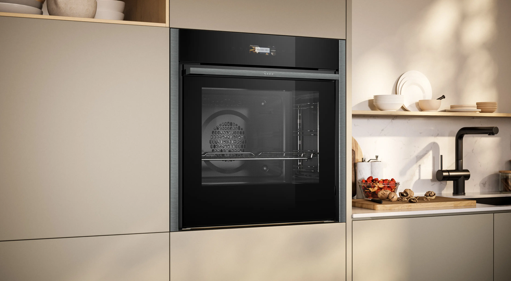 NEFF N70 Slide & Hide Built-in Oven, Graphite Grey – B54CR71G0B - Image 2