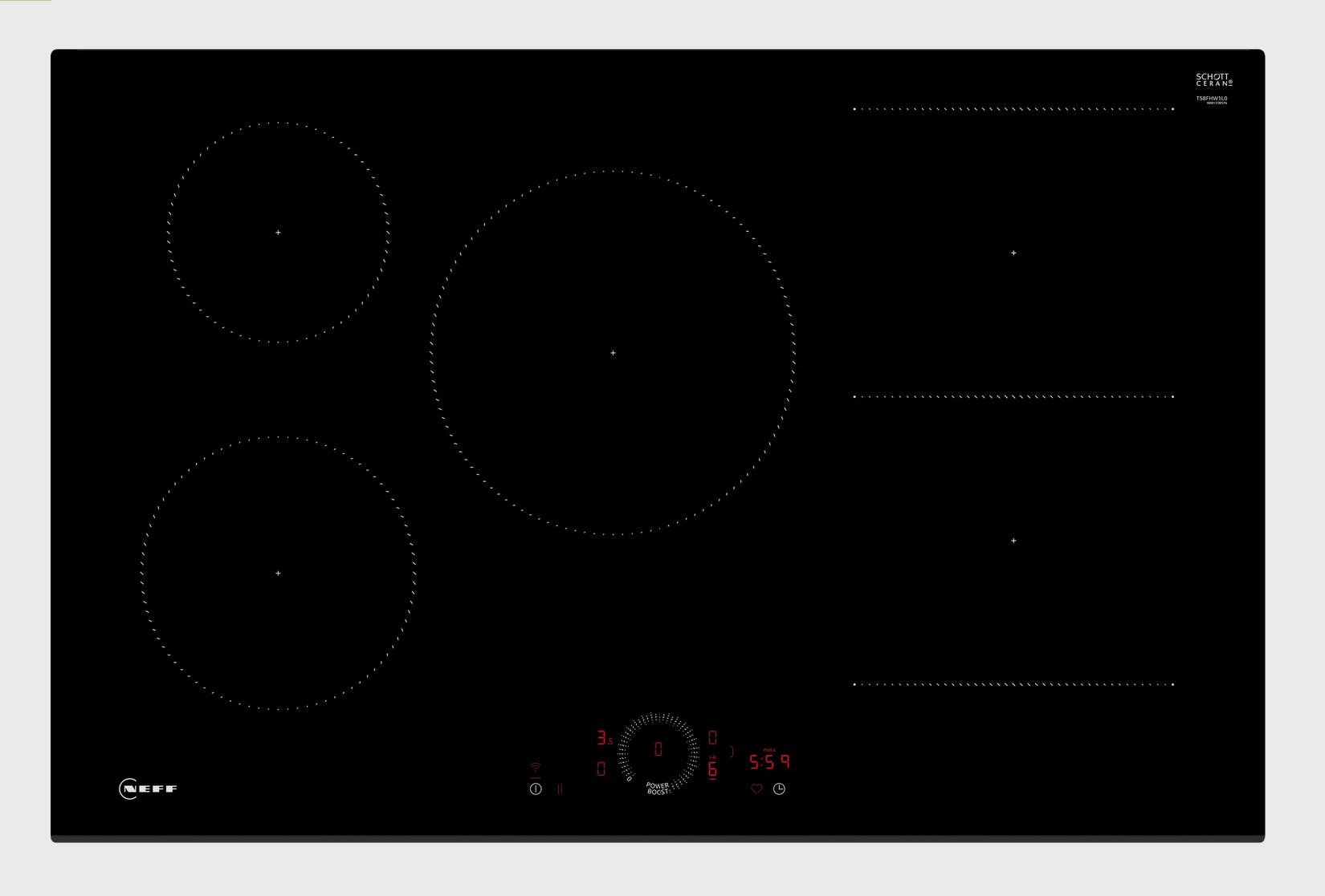 NEFF N70 80cm Induction Hob – T58FHW1L0
