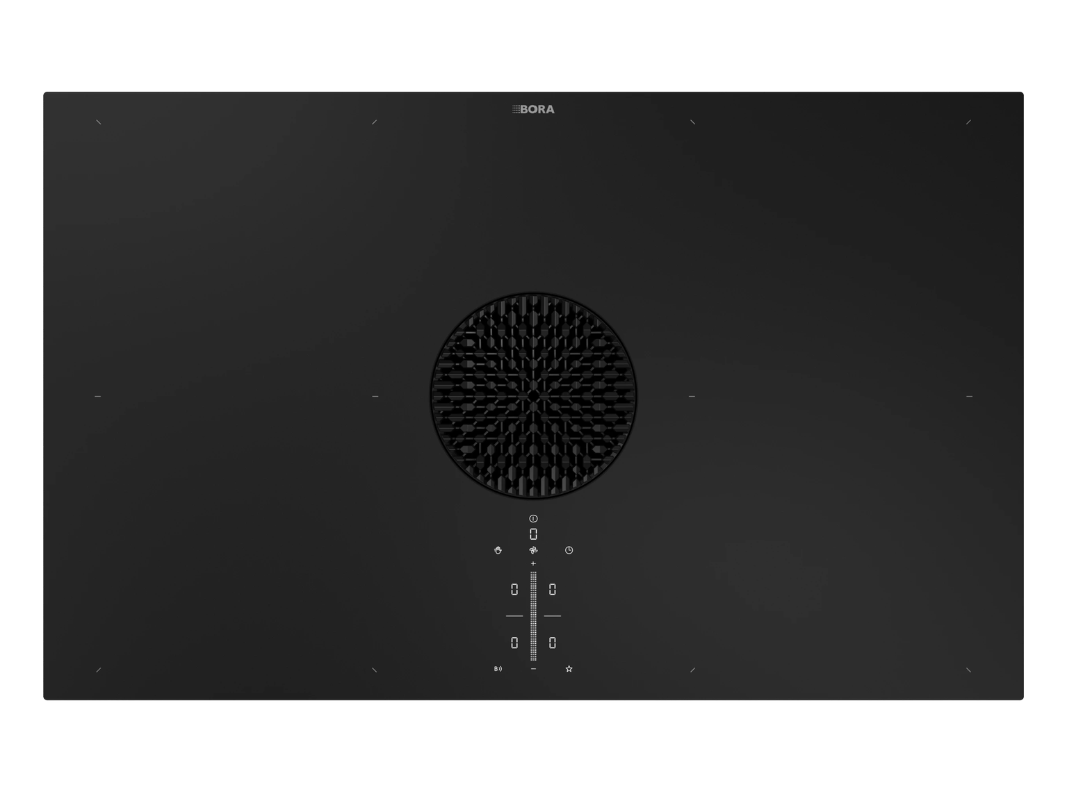 BORA X Pure Matt Glass Induction Hob with Integrated Extractor