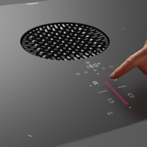 Alternative view of BORA X Pure Matt Glass Induction Hob with Integrated Extractor