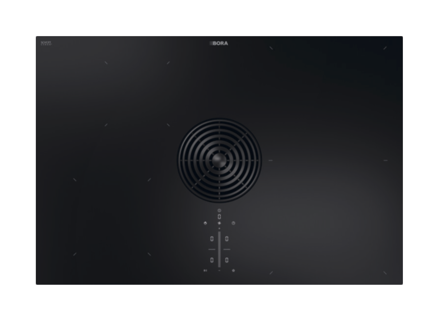 BORA M Pure Matt Glass Induction Hob with Integrated Extractor