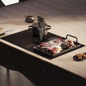 Alternative view of BORA M Pure Matt Glass Induction Hob with Integrated Extractor