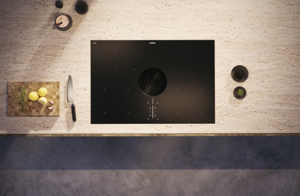 BORA Pure Matt Glass Induction Hob with Integrated Extractor - Image 3