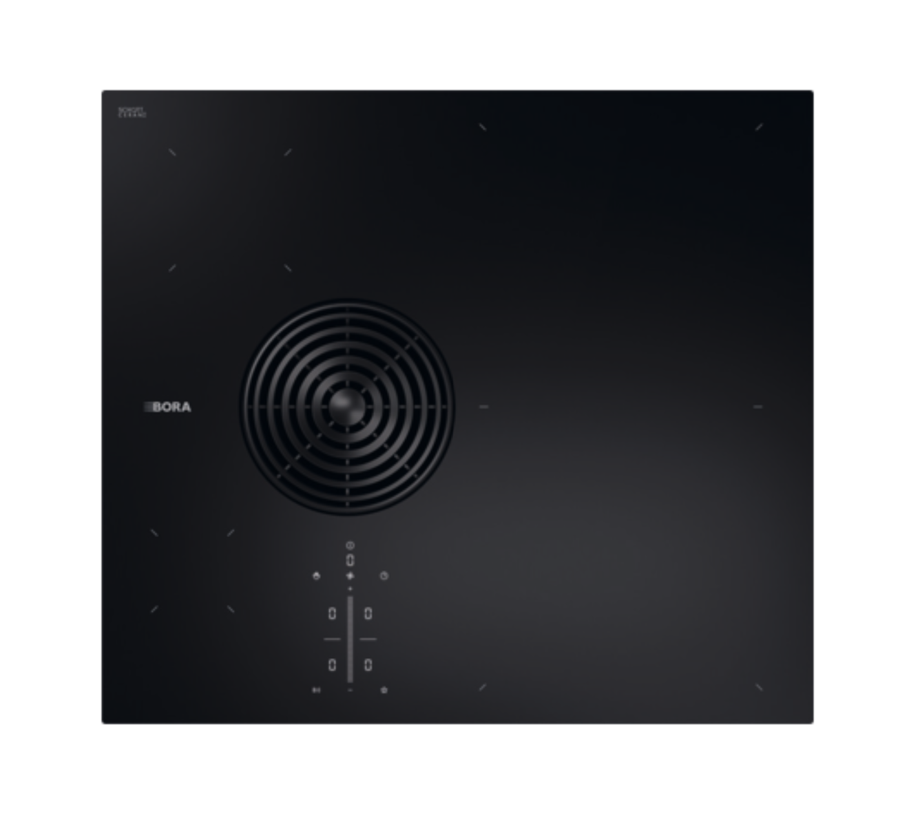BORA S Pure Matt Glass Induction Hob with Integrated Extractor