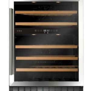 CDA 60cm Dual-Zone Under-Counter Wine Cooler – FWC604SS