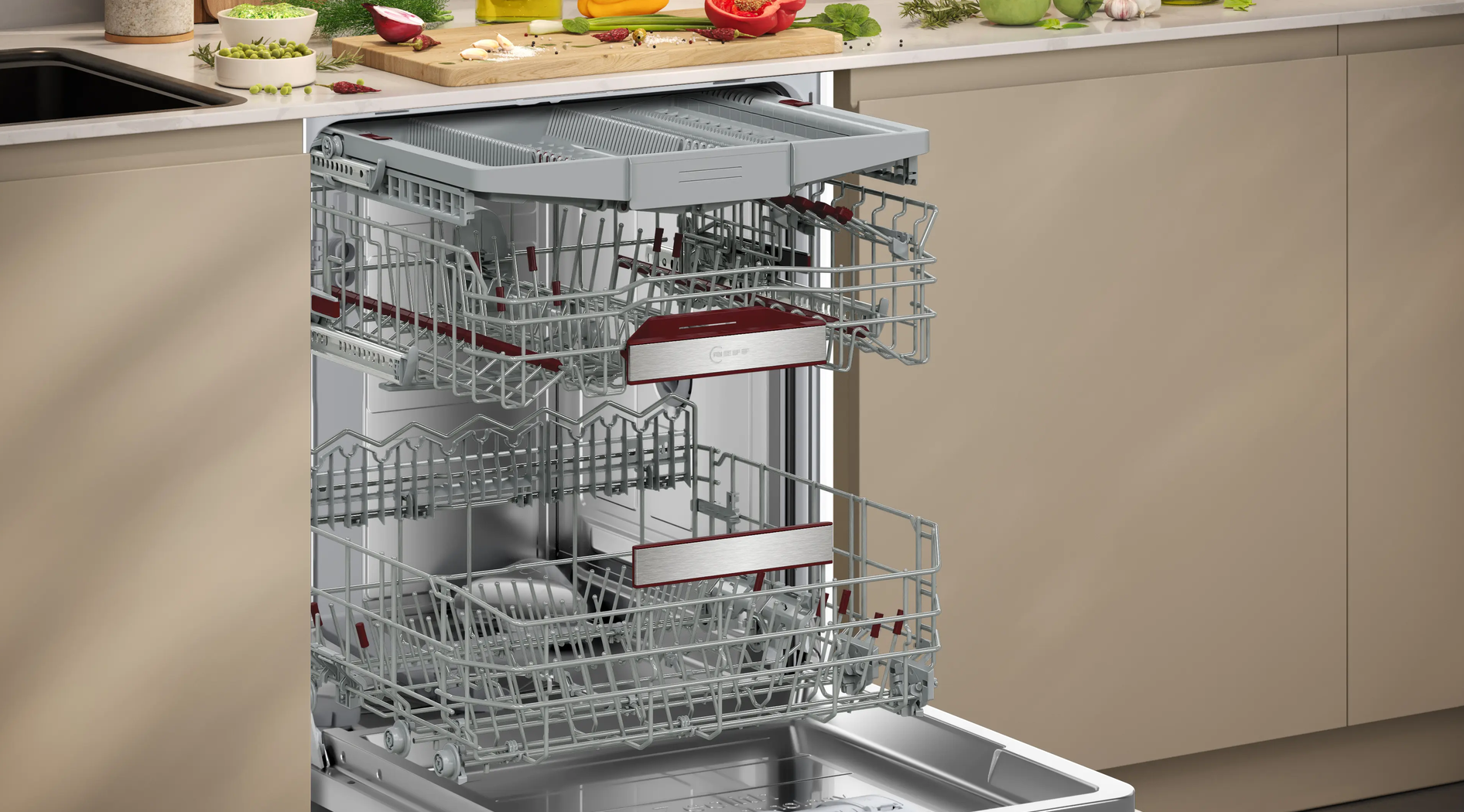 NEFF N70 Fully Integrated Dishwasher 60cm – S197YCX05G - Image 3