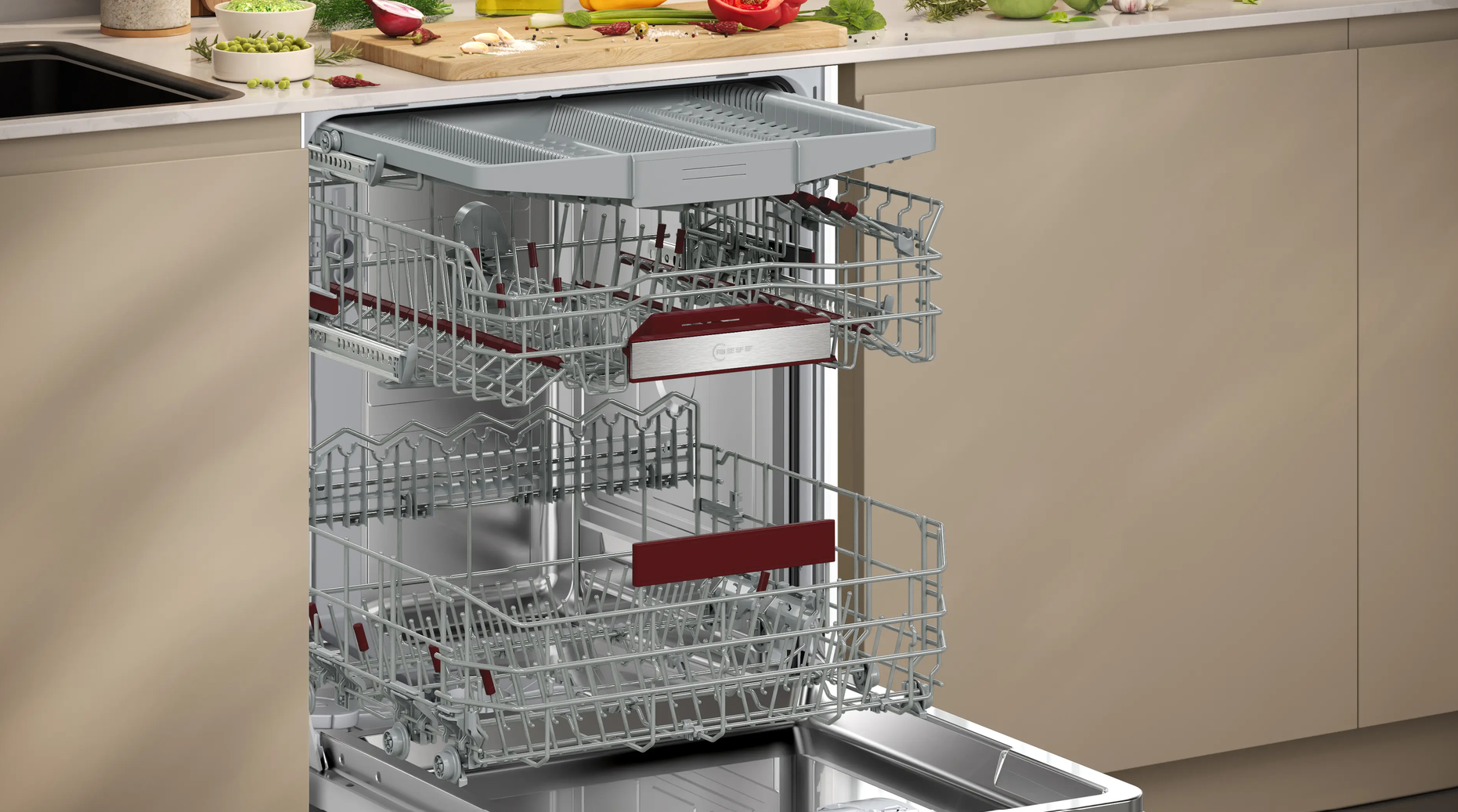 NEFF N70 Fully Integrated Dishwasher - S297HCX17G - Image 3